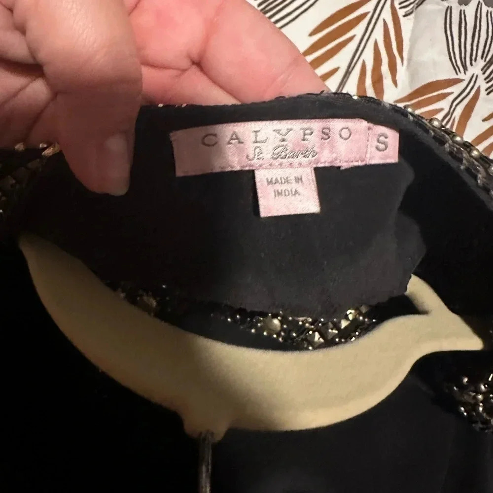 Calypso St. Barths embellished Silk Dress size small - Picture 5 of 7